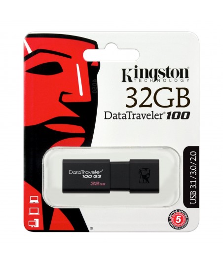 Clé USB DataTraveler 100 G3 avec capuchon coulissant