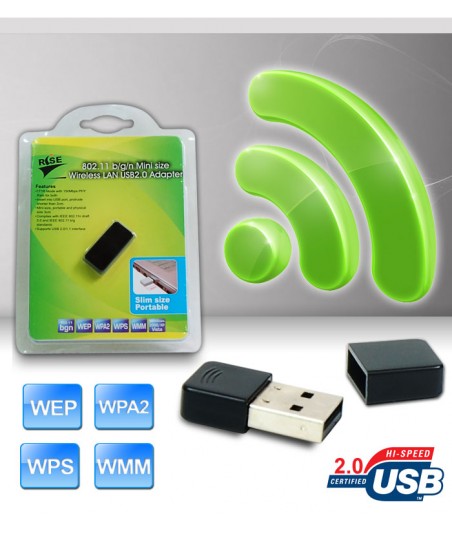 Mini Adapter Wifi 150Mbps 802.11 B/G/N Mini Size Portable Wireless LAN USB 2.0