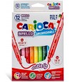 Carioca Birello - stylos-feutres (Fine/Medium, Pointe ogive, Rond, Multi, Boîte en carton) أقلام لبدية من النوع الجيد